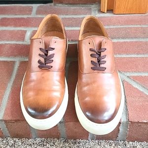 Saks Fifth Ave. leather sneakers.